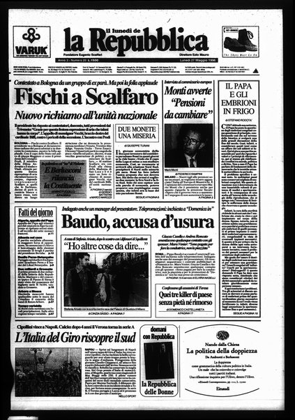 Il lunedì de La repubblica